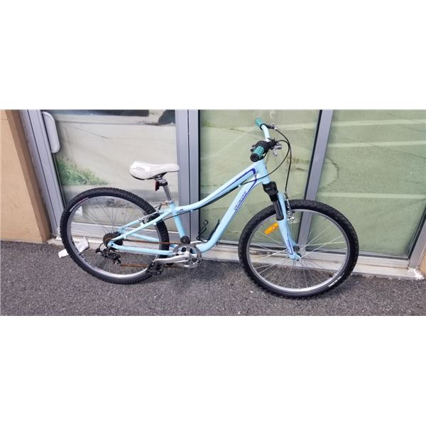 BABY BLUE SPECIALIZED BIKE