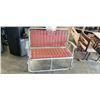 Image 1 : FOLDING METAL AND WOOD BENCH