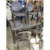 Image 1 : EXTENDABLE PATIO TABLE WITH LEAF AND 8 MATCHING CHAIRS