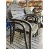 Image 3 : EXTENDABLE PATIO TABLE WITH LEAF AND 8 MATCHING CHAIRS