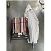 Image 1 : FOLDING PATIO CHAIR AND UMBRELLA