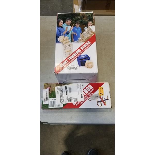 BOLABALL GIANT TUMBLING BLOCKS AND RING TOSS GAMES