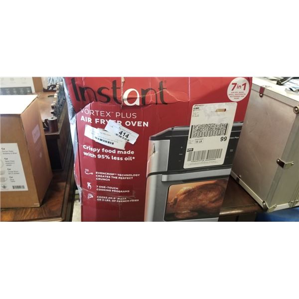 INSTANT POT VORTEX PLUS 10QT AIR FRYER OVEN - TESTED WORKING, RETAIL $199