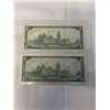 Image 2 : 1967 CANADIAN CENTENNIAL $1 BILLS TYPE 1 AND TYPE 2