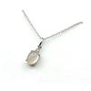 Image 1 : STERLING SILVER NATURAL ROSE QUARTZ (0.90CT) AND DIAMOND WITH STERLING SILVER CHAIN, W/A $300.00.