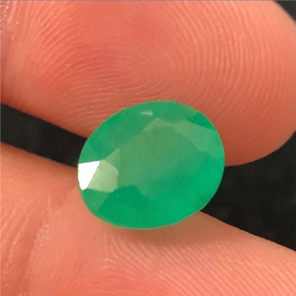 ($4,972 APPRAISAL) - 4.4 CT AUTHENTICATED EMERALD GEMSTONE