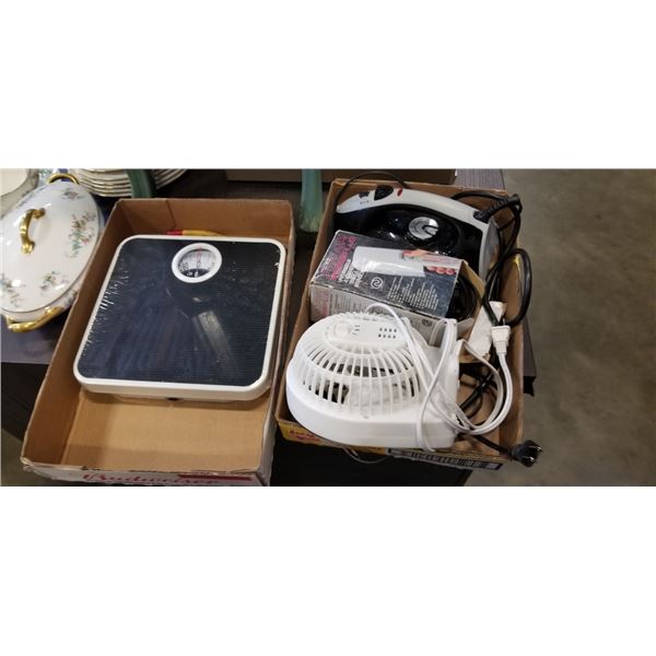 STEAMERS, SMALL FAN AND NEW BATHROOM SCALE