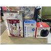Image 1 : POPFLIX POPCORN MAKER, AND 2 HUMIDIFIERS
