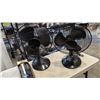 Image 2 : 2 BLACK 16 INCH TABLE FANS AND DIRT DEVIL SCORPION CAR VAC