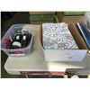 Image 2 : BARCODE SCANNER, FILE FOLDERS, PENS AND ASSORTED OFFICE SUPPLIES