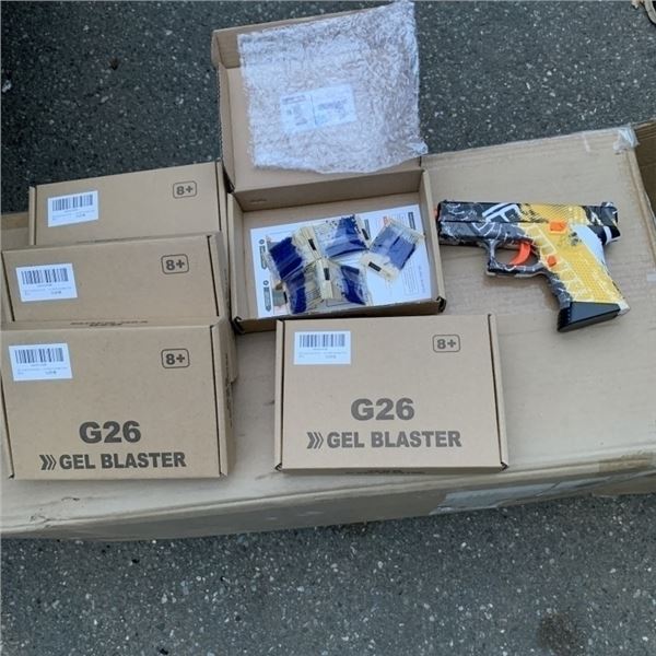 5 NEW G26 GEL BLASTERS YELLOW
