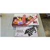 Image 1 : BOLABALL GIANT 4 IN A ROW GAME AND LARGE TRAVEL MAGNETIC CHESS AND CHECKERS GAMES