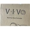 Image 3 : VIVO BLACK FOUR-WHEEL PET STROLLER