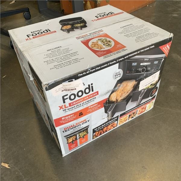 NINJA FOODI 4IN1 10QT DUALZONE AIR FRYER - TESTED WORKING, RETAIL $269