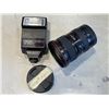 Image 1 : CANON CAMERA LENSE 16-35MM AND VINTAGE FLASH