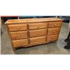 Image 1 : MUNRO QUALITY PINE FURNITURE 9 DRAWER DRESSER
