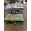 Image 3 : WOOD STATUE, DECORATIVE BOXES AND ART GLASS PURSE