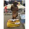 Image 4 : WOOD STATUE, DECORATIVE BOXES AND ART GLASS PURSE