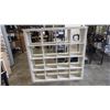 Image 1 : WHITE IKEA CUBICLE SHELVING UNIT 59 X 59 INCH AND 16 INCH DEEP
