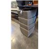 Image 1 : SET OF 4 RATTAN PLANTERS