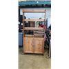 Image 1 : IKEA PINE DISPLAY SHELF