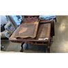 Image 1 : ANTIQUE DESK ON CASTERS