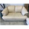 Image 3 : BEIGE LEATHER SOFA  AND LOVESEAT, VERY CLEAN, NO RIPS OR TEARS, GOOD OVERALL CONDITION