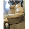 Image 9 : BEIGE LEATHER SOFA  AND LOVESEAT, VERY CLEAN, NO RIPS OR TEARS, GOOD OVERALL CONDITION