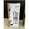 Image 3 : NEW EPARE OIL AND VINEGAR GLASS JAR SET, STAINLESS METAL COFFEE GRINDER, AND 2 3PC CUTTING BOARD SET