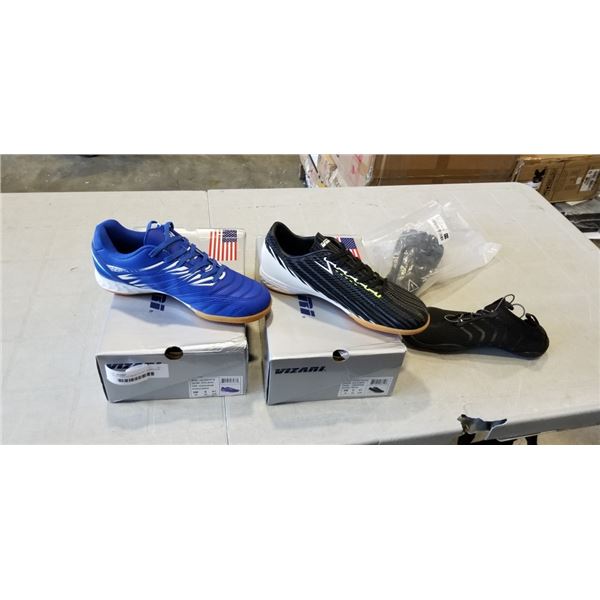 2 NEW PAIRS OF MENS COURT SHOES SIZE 9 AND WATER SHOES SIZE 39
