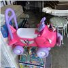 Image 2 : EVENFLO BABY GO PLAYPEN WITH MINNIE MOUSE RIDE ON TOY, CHALK AND PUZZLE TOY