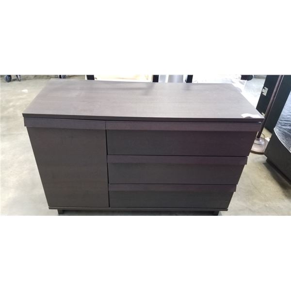 MODERN DARK FINISH STORAGE SIDEBOARD
