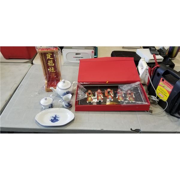 TEA SET FROM HOLLAND, EASTER SHADOW BOX AND DISPLAY
