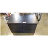 Image 1 : PAIR OF BLACK TWO DRAWER NIGHTSTANDS
