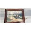 Image 2 : 3 ANTIQUE WOODEN FRAMED PRINTS