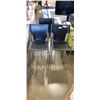 Image 1 : 3 BLACK AND CHROME BAR STOOLS