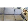 Image 2 : GREY FABRIC SECTIONAL COUCH WITH STORAGE