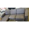 Image 3 : GREY FABRIC SECTIONAL COUCH WITH STORAGE