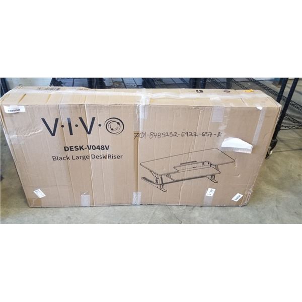 VIVO BLACK LARGE DESK RISER, MODEL DESK-V048V