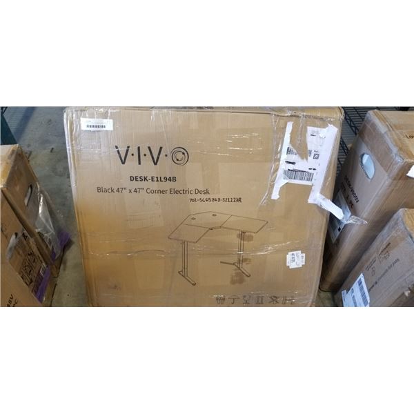 VIVO BLACK 47 X 47 CORNER ELECTRIC DESK MODEL DESK-E1L94B