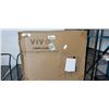 Image 1 : VIVO BLACK CROSS LEGGED CHAIR WITH WHEELS