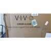 Image 3 : VIVO BLACK CROSS LEGGED CHAIR WITH WHEELS
