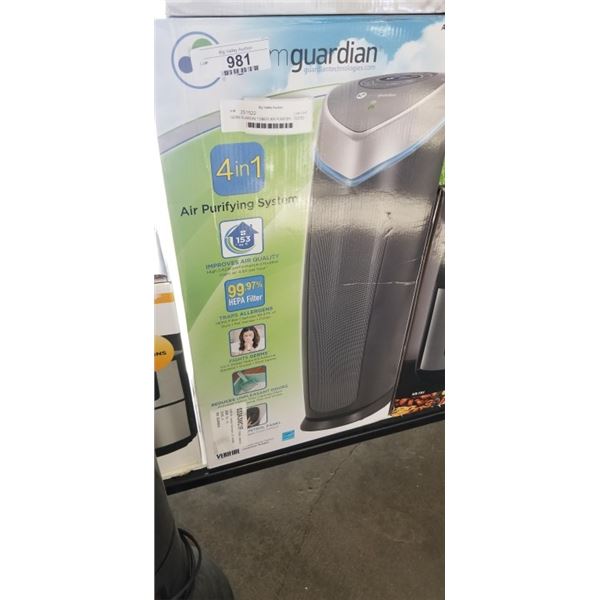 GERM GUARDIAN TOWER AIR PURIFIER - TESTED WORKING, RETAIL $199