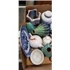 Image 2 : 2 TRAYS OF COLLECTIBLE AND ANTIQUE EASTERN JARS, VASES ETC