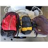 Image 1 : MEC JACKET, SIZE XL AND 3 BACKPACKS