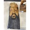Image 2 : CARVED WOOD JESTER AND  MASK WITH CARPET RUNNER