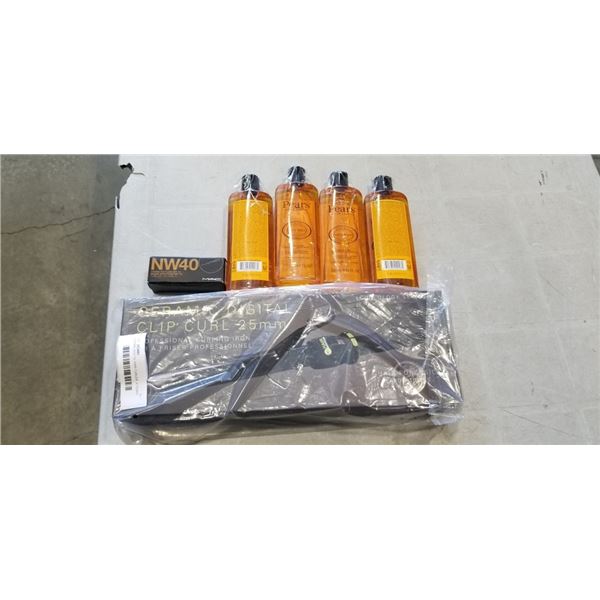 CERAMIC DIGITAL HAIR CURLER, 4 PEARS BODY WAHS AND MAC BROAD SPECTRUM SPF