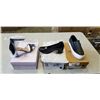 Image 1 : 3 NEW PAIRS OF LADIES SHOES, SIZE 5.5, 8 AND 8.5