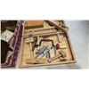 Image 2 : VINTAGE KIDS WOODWORKING SET AND ASORTED VINTAGE CLOCKS