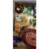 Image 2 : ASSORTED EASTERN ITEMS, JADE AND HAND PAINTED ITEMS, BASKET ETC